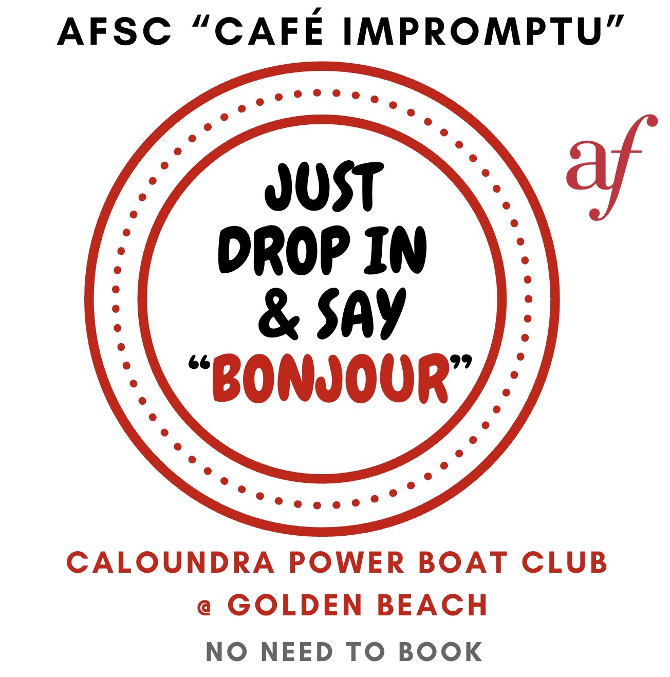 AFSC CAFÉ IMPROMPTU
